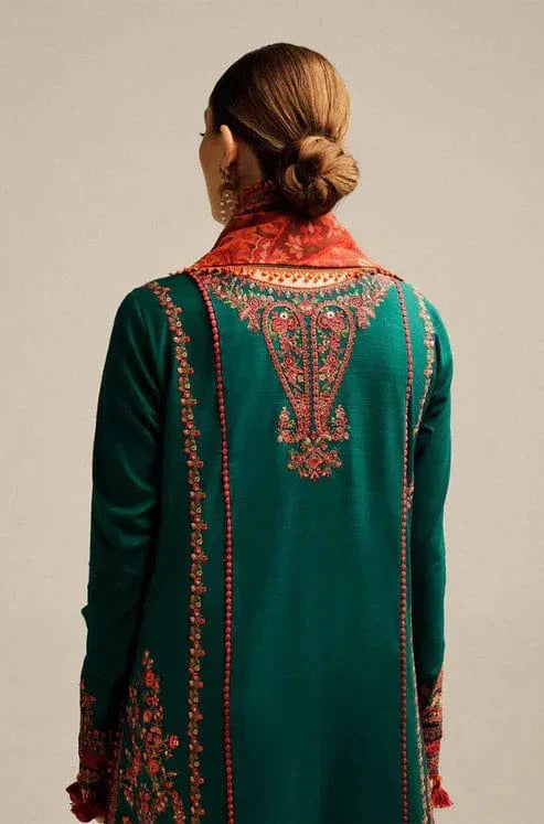 Hussain Rehar Unstitched Dhanak 3PC With Printed Shawl (SYT-110)