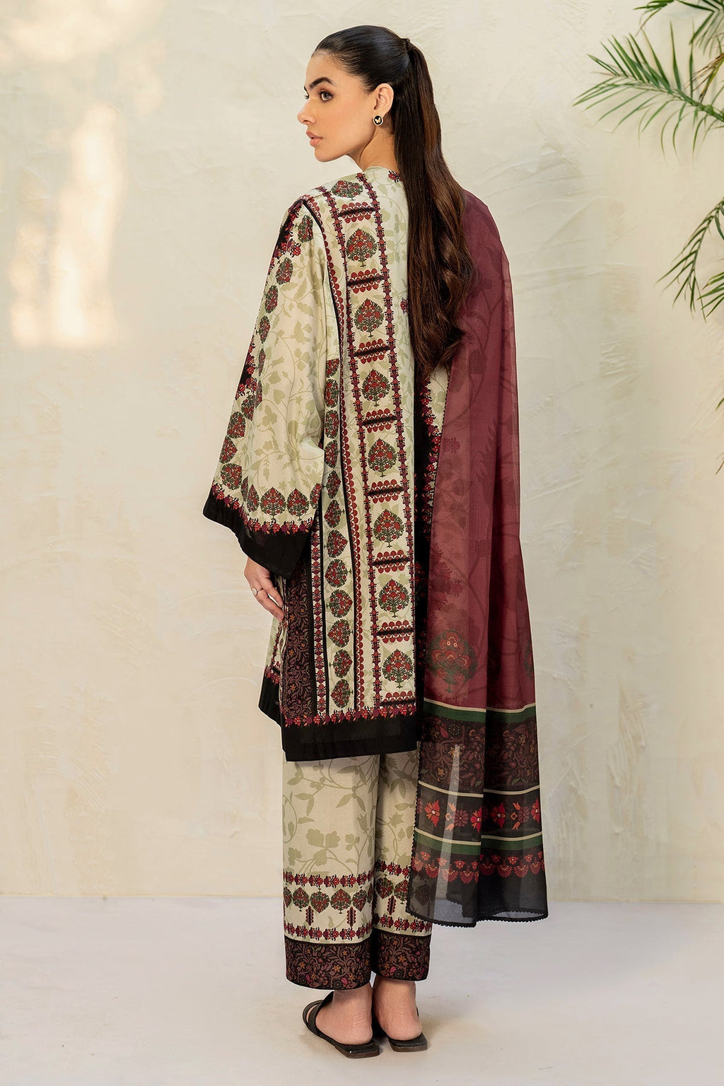JAZMIN - 3PC Unstitched Printed Viscose Shirt with Printed Dupatta and Printed Trouser
