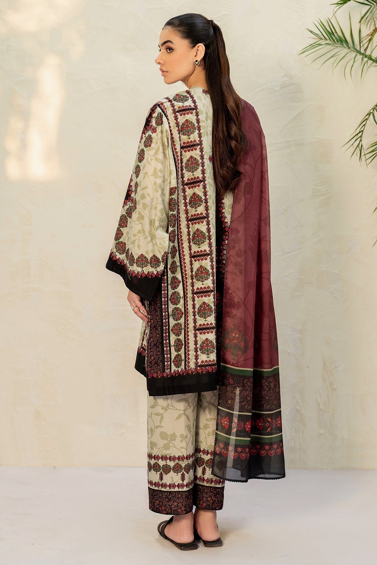 JAZMIN - 3PC Unstitched Printed Viscose Shirt with Printed Dupatta and Printed Trouser