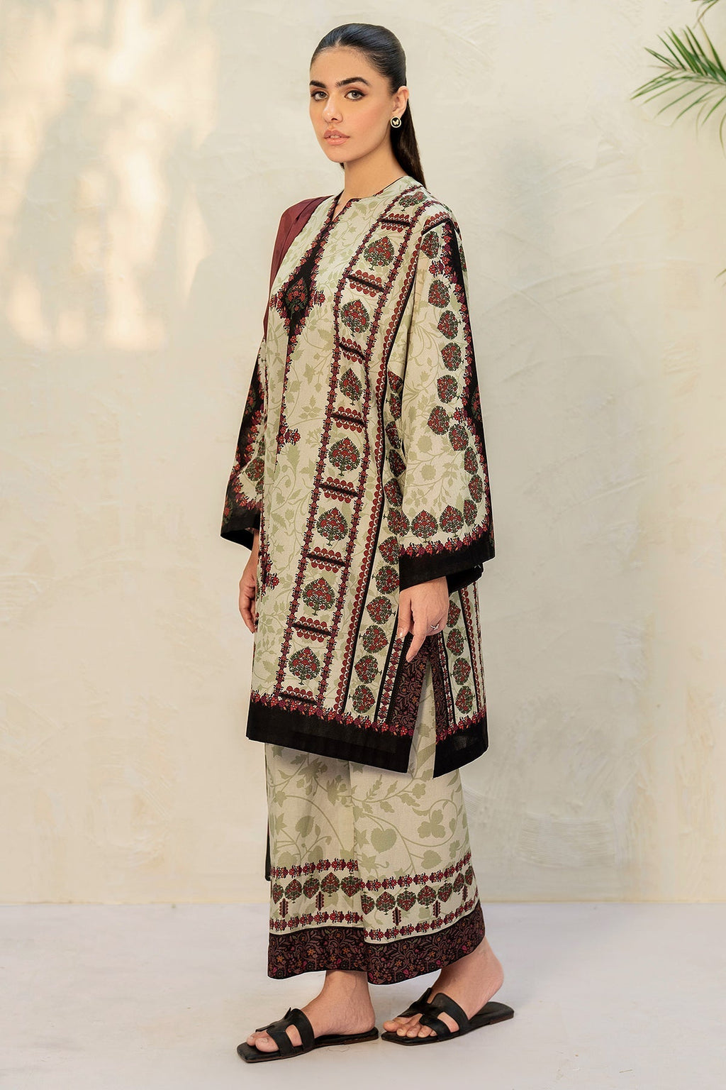 JAZMIN - 3PC Unstitched Printed Viscose Shirt with Printed Dupatta and Printed Trouser