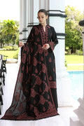 BAREEZE - WINTER DHANAK UNSTITCHED 3PC WITH HEAVY EMBROIDERED SHAWL UNSTITCHED (SYT-143)
