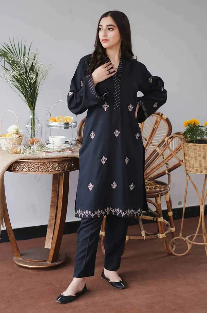 Aisling - 3PC Unstitched Dhanak Embroidered Shirt with Patti Work Embroidered Dupatta and Trouser