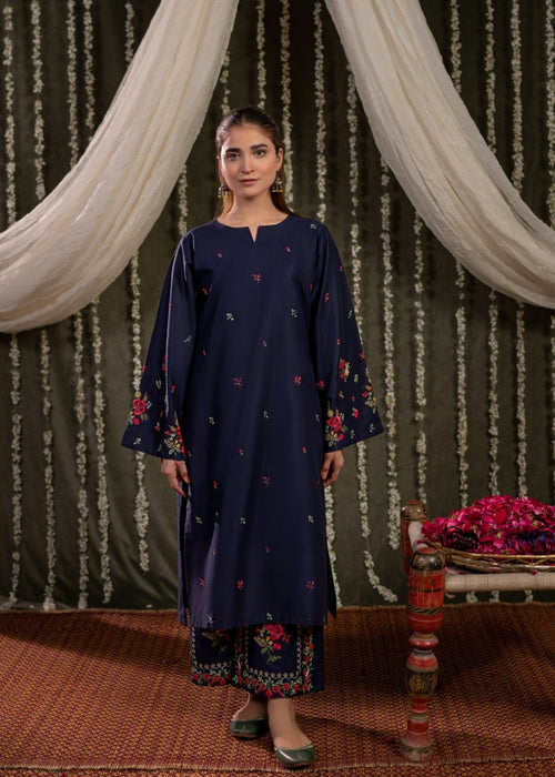 Urge - 2PC Unstitched Dhanak Embroidered Shirt with Dhanak Embroidered Trousers