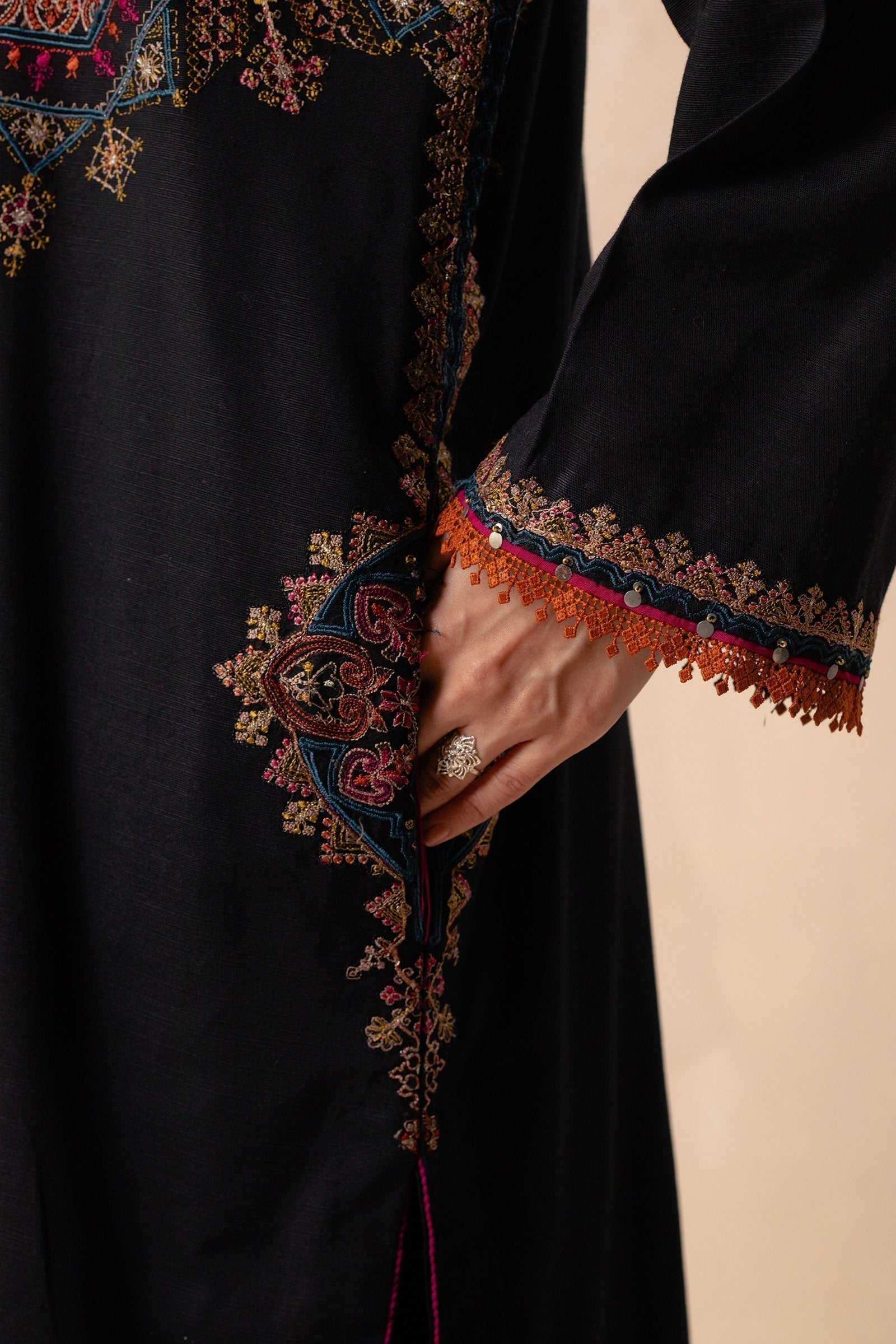 Coco by Zara Shahjahan - 3PC Unstitched Dhanak Embroidered Shirt with Printed Wool Shawl and Trouser