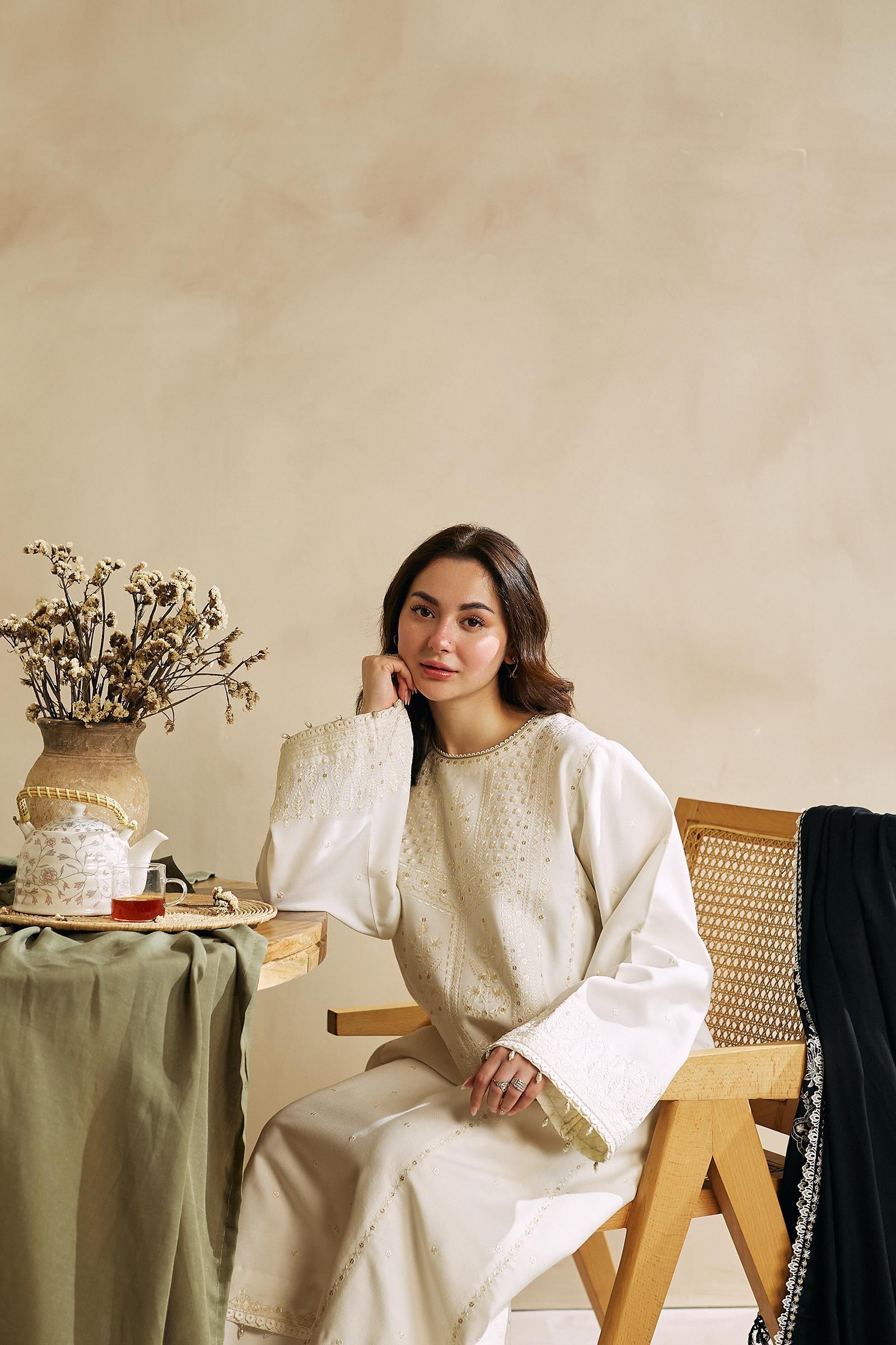 Zara Shah Jahan - 3PC Unstitched Dhanak Sequence Embroidered Shirt with Dhanak Embroidered Dupatta and Trousers