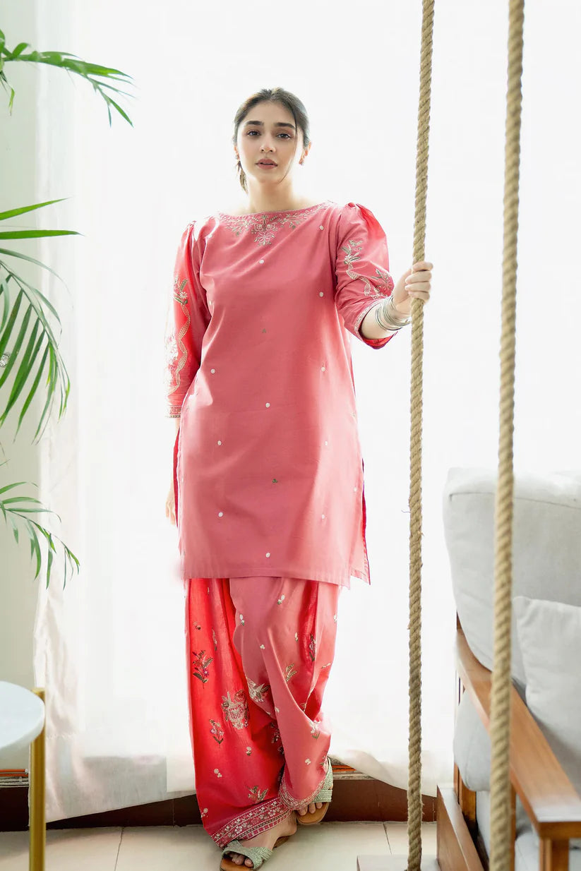 Urge - Unstitched Luxury Dhanak Heavy Embroidered 2PC Suit (SYT-114)