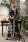 Kahf - Unstitched Luxury Dhanak Heavy Embroidered 3PC Suit (SYT-133)