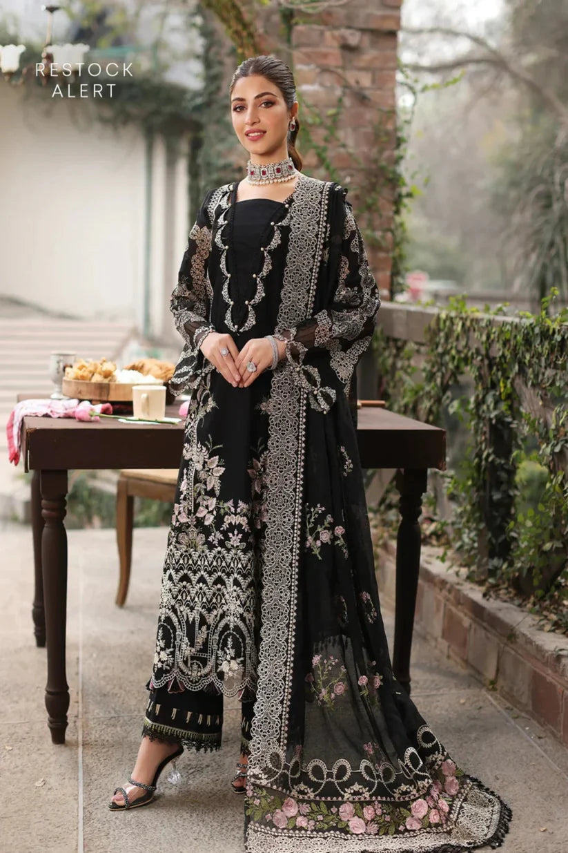 Kahf - Unstitched Luxury Dhanak Heavy Embroidered 3PC Suit (SYT-133)
