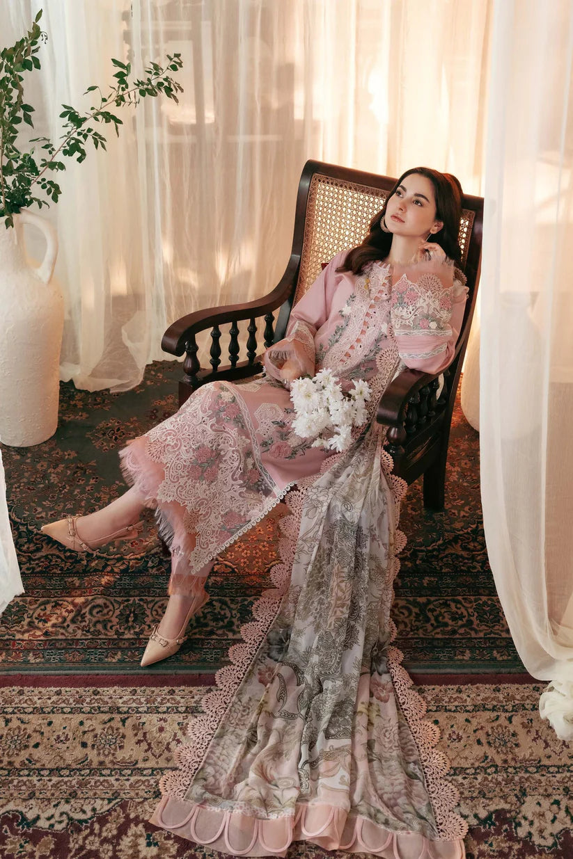 Jade - Unstitched Luxury Dhanak Chikenkari Heavy Embroidered 3PC Suit (SYT-136)