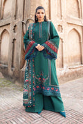 MARIA B - UNSTITCHED WINTER DHANAK EMBROIDERED 3PC WITH PRINTED PASHMINA SHAWL (SYT-146)