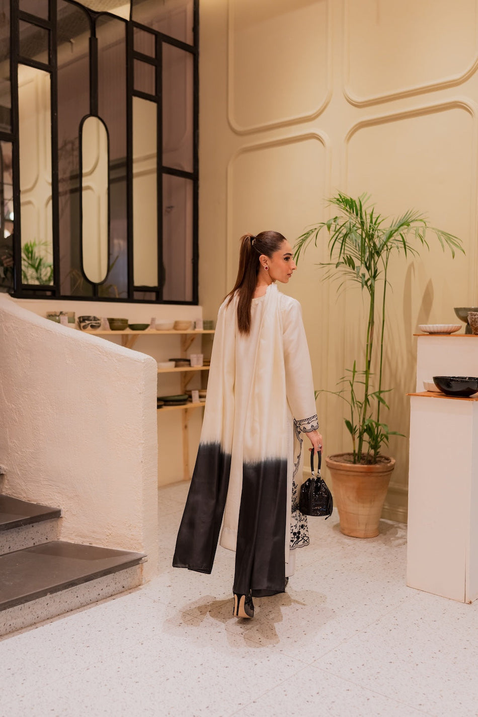 MIRANA-3PC DHANAK EMBROIDERED SHIRT WITH BAMBER TYE&DYE CHIFFON DUPATTA AND TROUSER (SYT-154)