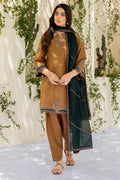 JAZMIN - UNSTITCHED 3PC EMBROIDERED DHANAK SUIT WITH PRINTED COTRAI WOOL SHAWAL (SYT-168)