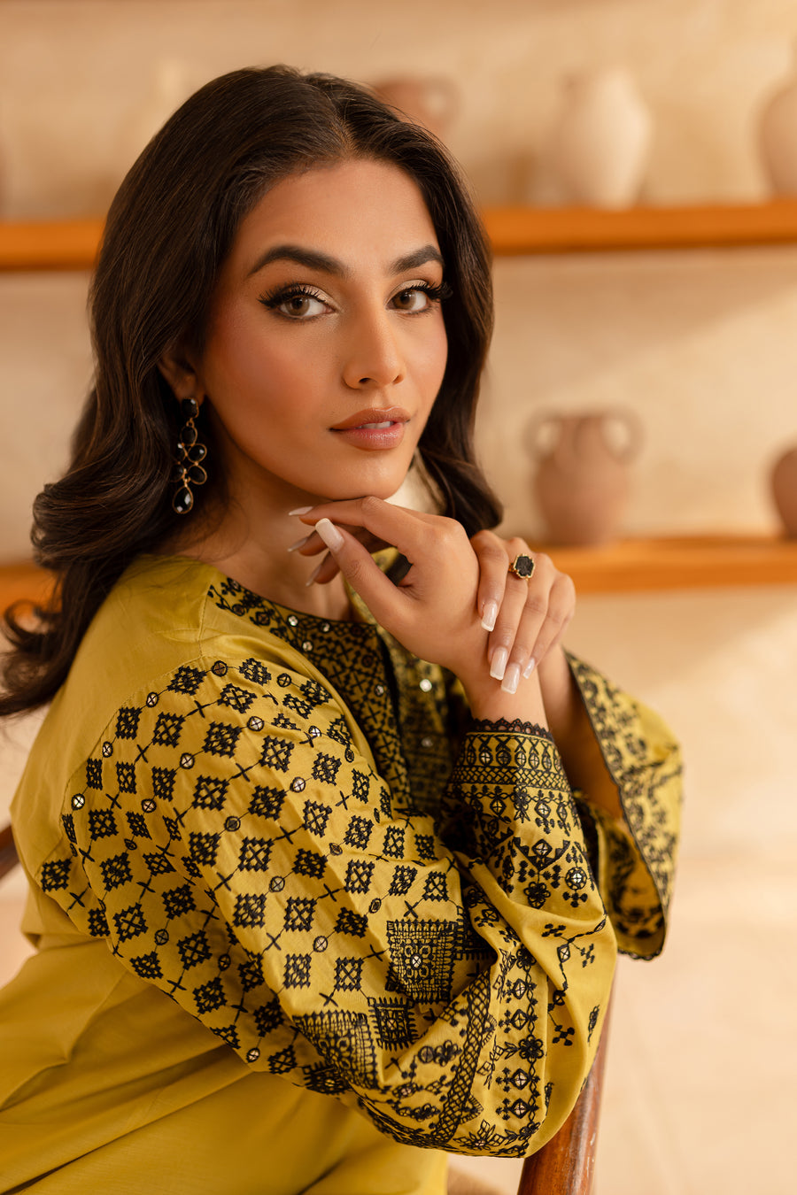 BATIK - Unstitched Luxury Dhanak Embroidered 2PC Suit (SYT-170)