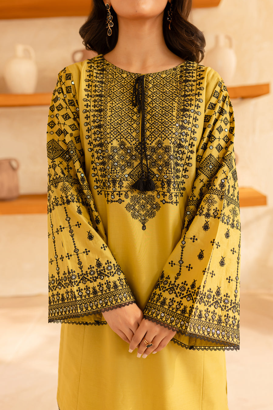 BATIK - Unstitched Luxury Dhanak Embroidered 2PC Suit (SYT-170)