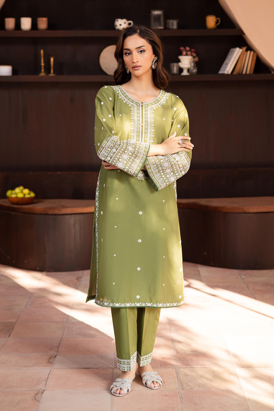 BATIK - Unstitched Luxury Dhanak Embroidered 2PC Suit (SYT-173)